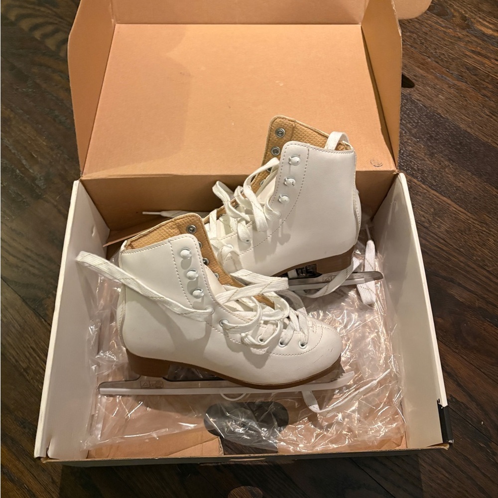 White Kids Ice Skates